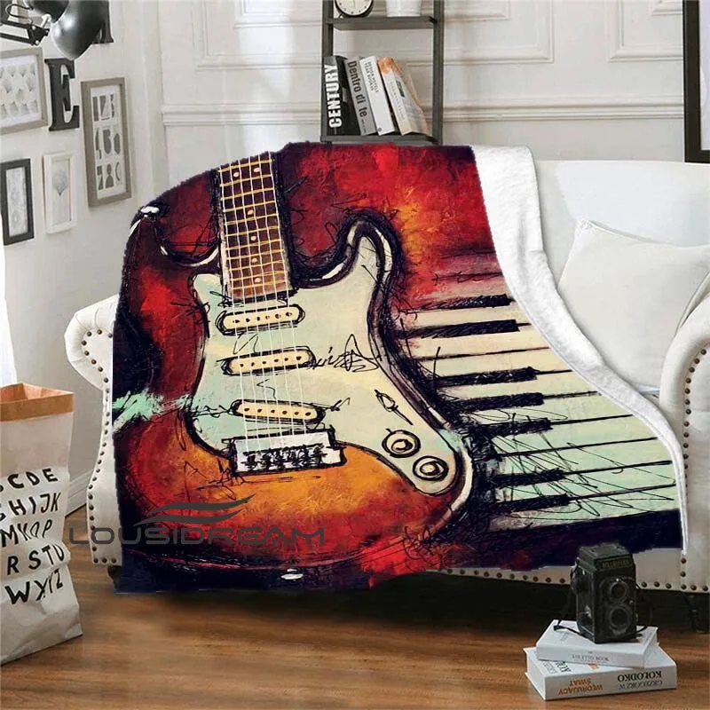 Colorful Guitar Plush Blanket Music Note Music Comfortable Soft Warm Flannel Blanket 3D Printing Office Bedding Portable Blanket
Colorful Guitar Plush Blanket Music Note Music Comfortable Soft Warm Flannel Blanket 3D Printing Office Bedding Portable Blanket