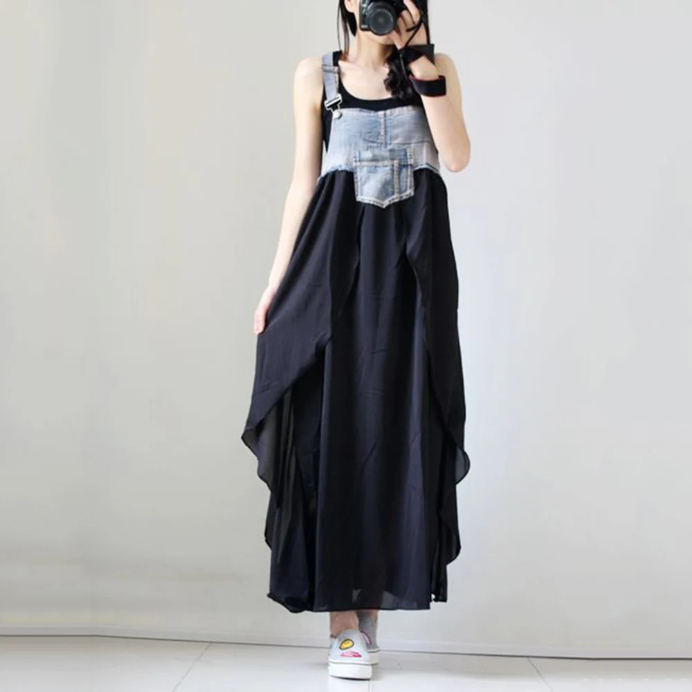 New Fashion Elegant Backless Womens Dress Casual Denim Splice Chiffon Maxi Long Dress Beach Casual Breathable Dresses Summer
New Fashion Elegant Backless Womens Dress Casual Denim Splice Chiffon Maxi Long Dress Beach Casual Breathable Dresses Summer