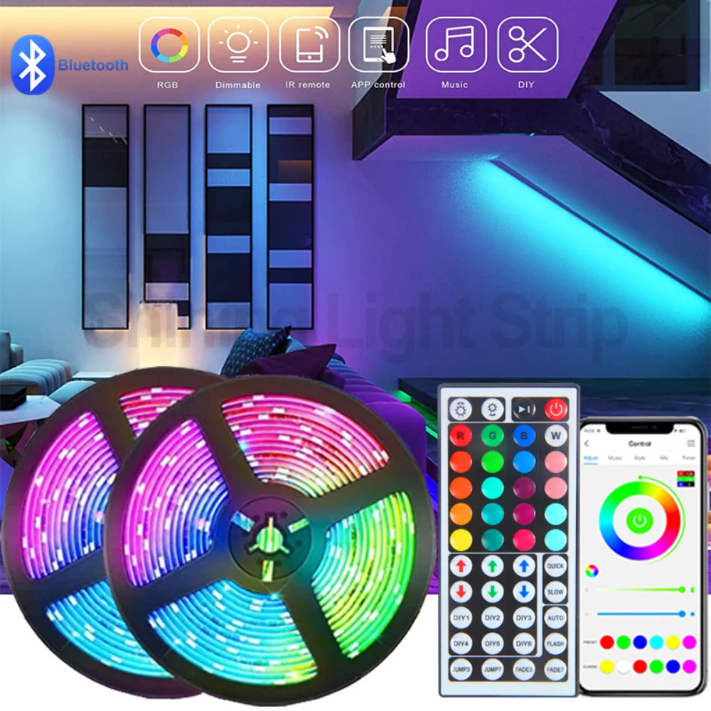 Светодиодная лента, Bluetooth, USB, SMD5050, для украшения комнаты, подсветка телевизора, 1-10 м
Светодиодная лента, Bluetooth, USB, SMD5050, для украшения комнаты, подсветка телевизора, 1-10 м