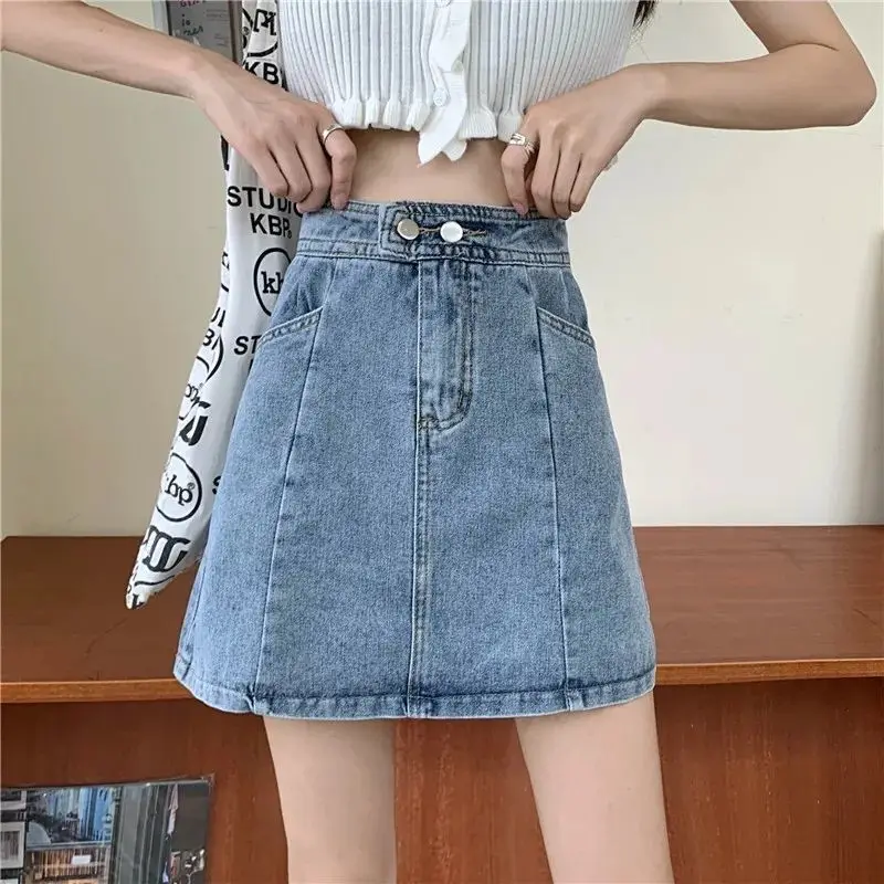 

Y2k Skirt Denim Women's Clothing Fashion 2022 Korean Streetwear Zevity Rave Sexy Outfits for Woman Boho Casual Dress Grunge Mini