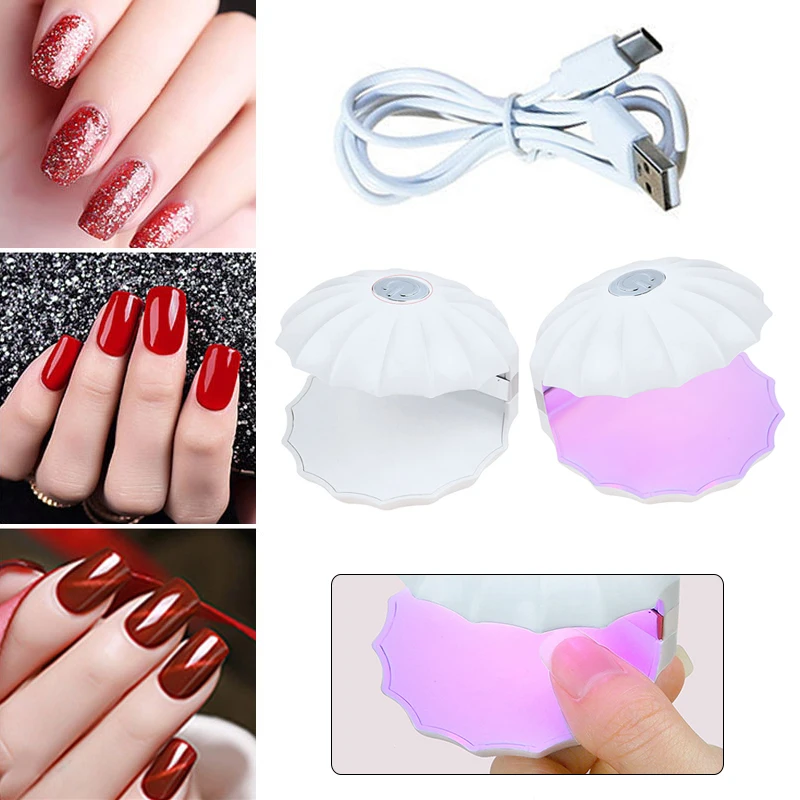 Creative Shell LED Nail Lamp Portable USB Nail Dryer Professional Quick-Drying Manicure Light Drying Curing Light for Gel Polish
Creative Shell LED Nail Lamp Portable USB Nail Dryer Professional Quick-Drying Manicure Light Drying Curing Light for Gel Polish