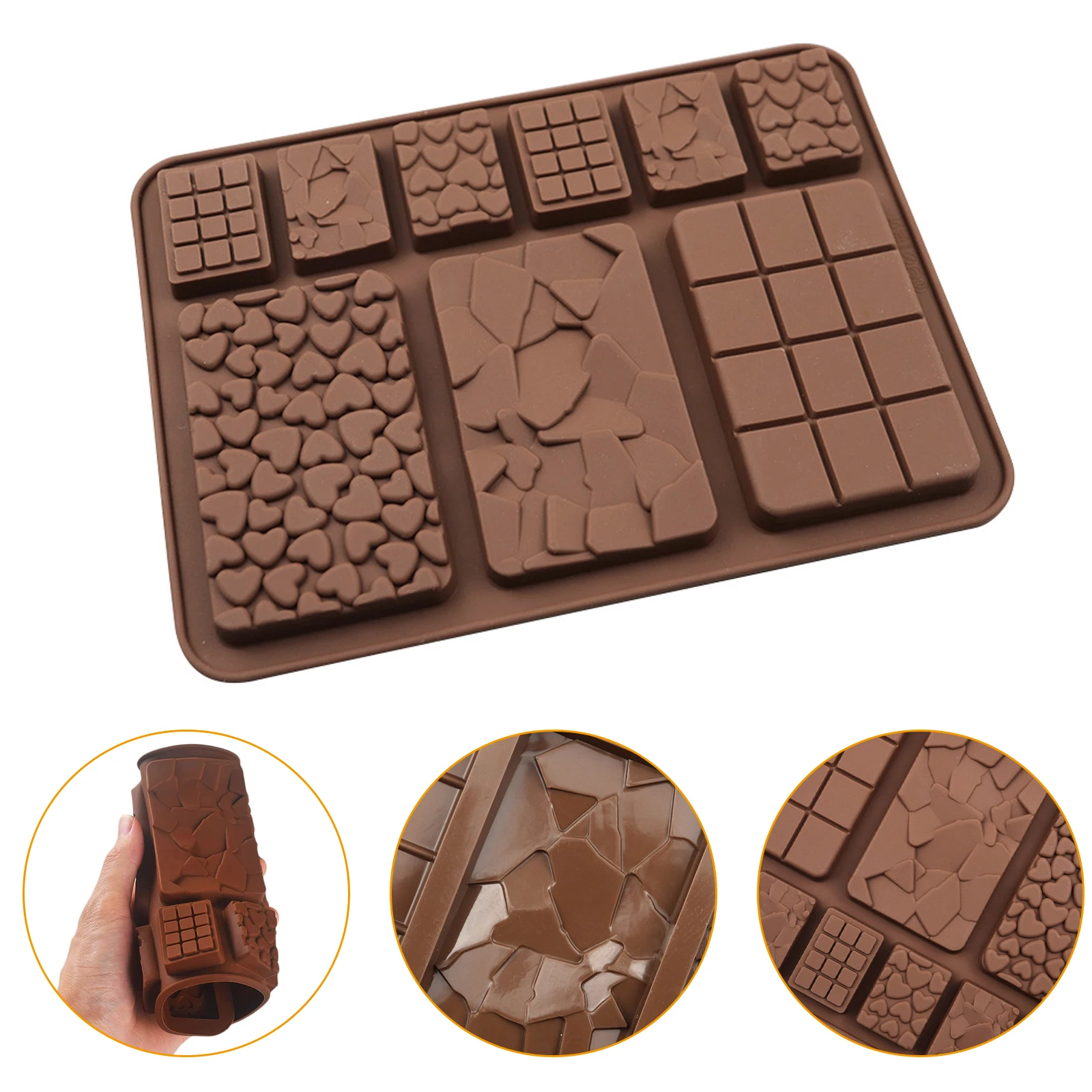 9 Cavity Silicone Fragments Love Heart Chocolate Biscuit Candy Block Mold Fondant Cake Decorating Tool DIY Baking Accessories
9 Cavity Silicone Fragments Love Heart Chocolate Biscuit Candy Block Mold Fondant Cake Decorating Tool DIY Baking Accessories