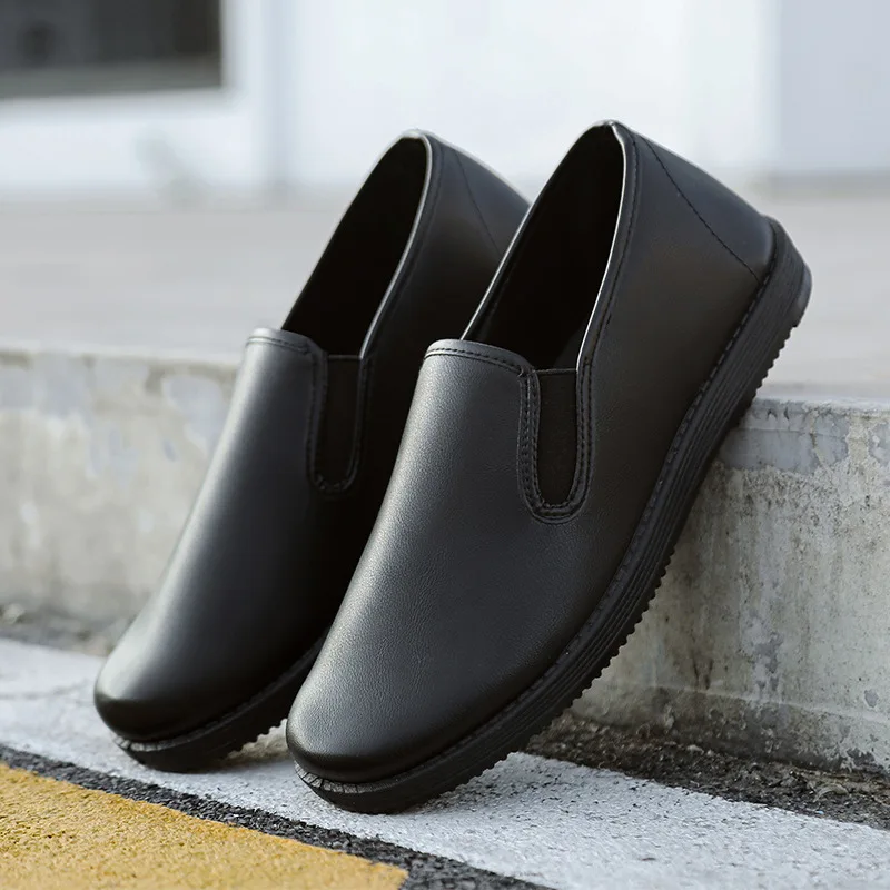 Casual Leather Shoes Soft Bottom Loafers Comfortable Slip-on Black Men's Shoes Spring New Work Shoes Solid Flat Shoes for Men
Casual Leather Shoes Soft Bottom Loafers Comfortable Slip-on Black Men's Shoes Spring New Work Shoes Solid Flat Shoes for Men