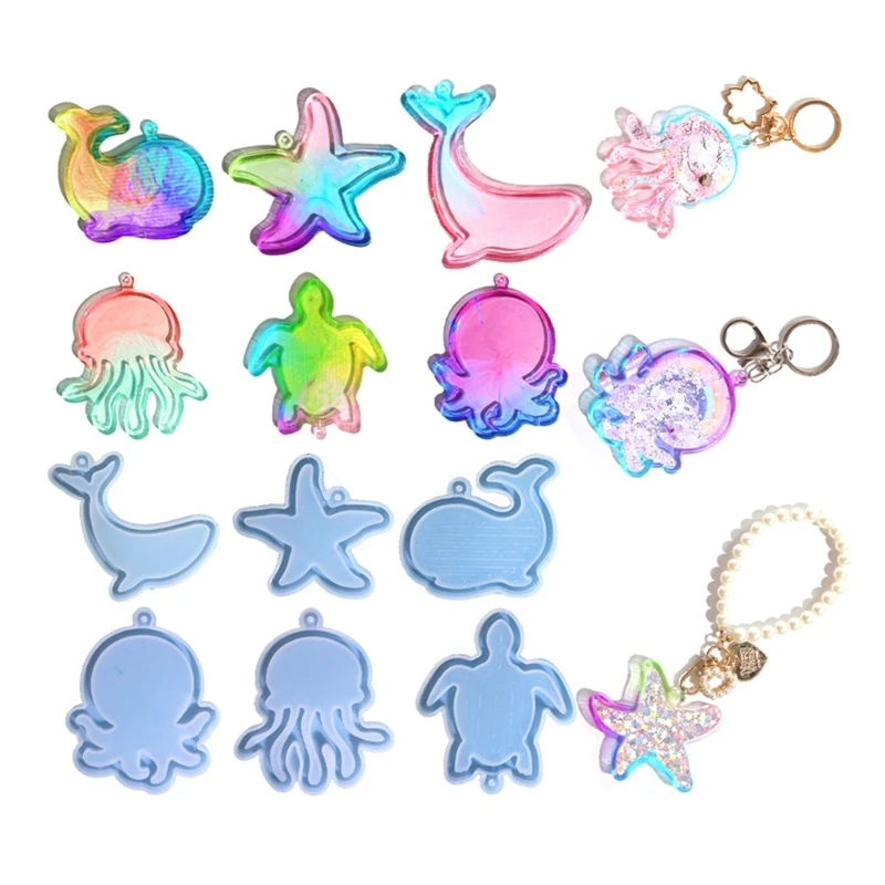 Marine Animals Mold Handmade Pendant Silicone Mold DIY Resin Casting Mold for DIY Keychain Jewelry Non-stick
Marine Animals Mold Handmade Pendant Silicone Mold DIY Resin Casting Mold for DIY Keychain Jewelry Non-stick