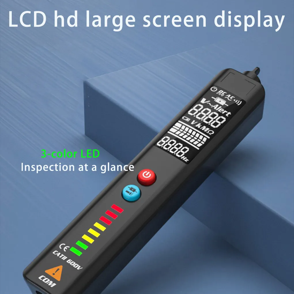 Digital Voltage Tester Set with Flashlight Portable Detector Automatic Power-off Electricity Testing Pen Electrician Tool
Digital Voltage Tester Set with Flashlight Portable Detector Automatic Power-off Electricity Testing Pen Electrician Tool