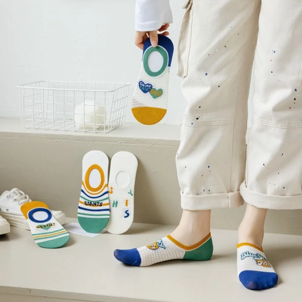Summer-thin Socks Lady's Shallow Silicone Anti-slip Invisible Socks Lovely Stripe Letter Heart Solid Color Boat Socks
Summer-thin Socks Lady's Shallow Silicone Anti-slip Invisible Socks Lovely Stripe Letter Heart Solid Color Boat Socks