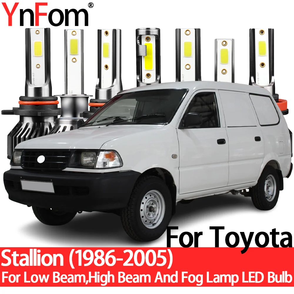 YnFom For Toyota Stallion 1986-2005 Special LED Headlight Bulbs Kit For Low Beam,High Beam,Fog Lamp,Car Accessories
YnFom For Toyota Stallion 1986-2005 Special LED Headlight Bulbs Kit For Low Beam,High Beam,Fog Lamp,Car Accessories