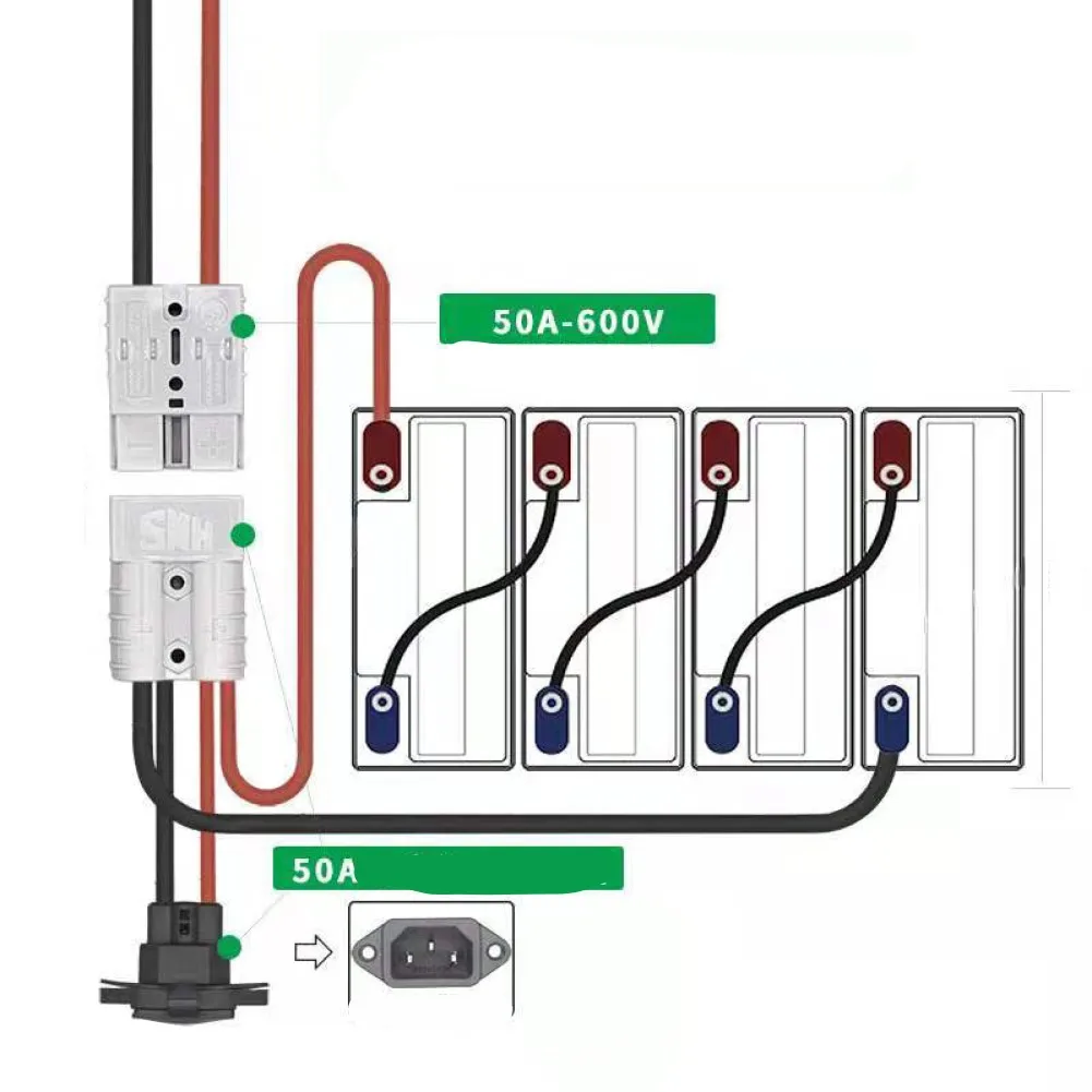 50A For Anderson Plug Lead To Lug M8 Terminal Battery Charging Connector Cable High Current Connector Extension Cable Parts
50A For Anderson Plug Lead To Lug M8 Terminal Battery Charging Connector Cable High Current Connector Extension Cable Parts