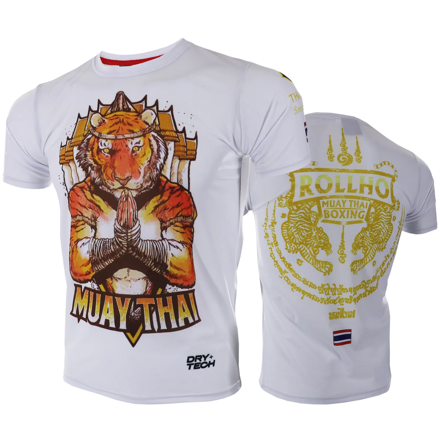 Футболка Tiger Muay Thai для тренировок по боксу быстросохнущая Трикотажная майка Rashguard