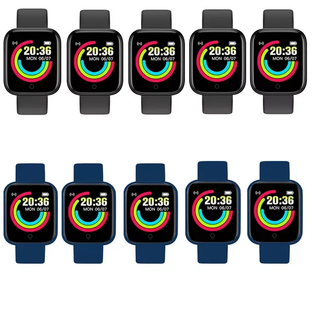 10Pcs Smartwatch D20 Men Women Smart Watch Y68 Fitness Tracker Sports Heart Rate Monitor Bluetooth Wristwatch for IOS Android
10Pcs Smartwatch D20 Men Women Smart Watch Y68 Fitness Tracker Sports Heart Rate Monitor Bluetooth Wristwatch for IOS Android