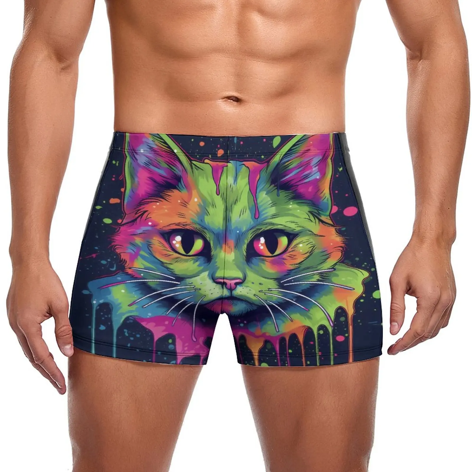 Cat Swimming Trunks Psychadelic Grafitti Training Plus Size Swim Shorts Fashion Stay-in-Shape Male Briefs
Cat Swimming Trunks Psychadelic Grafitti Training Plus Size Swim Shorts Fashion Stay-in-Shape Male Briefs