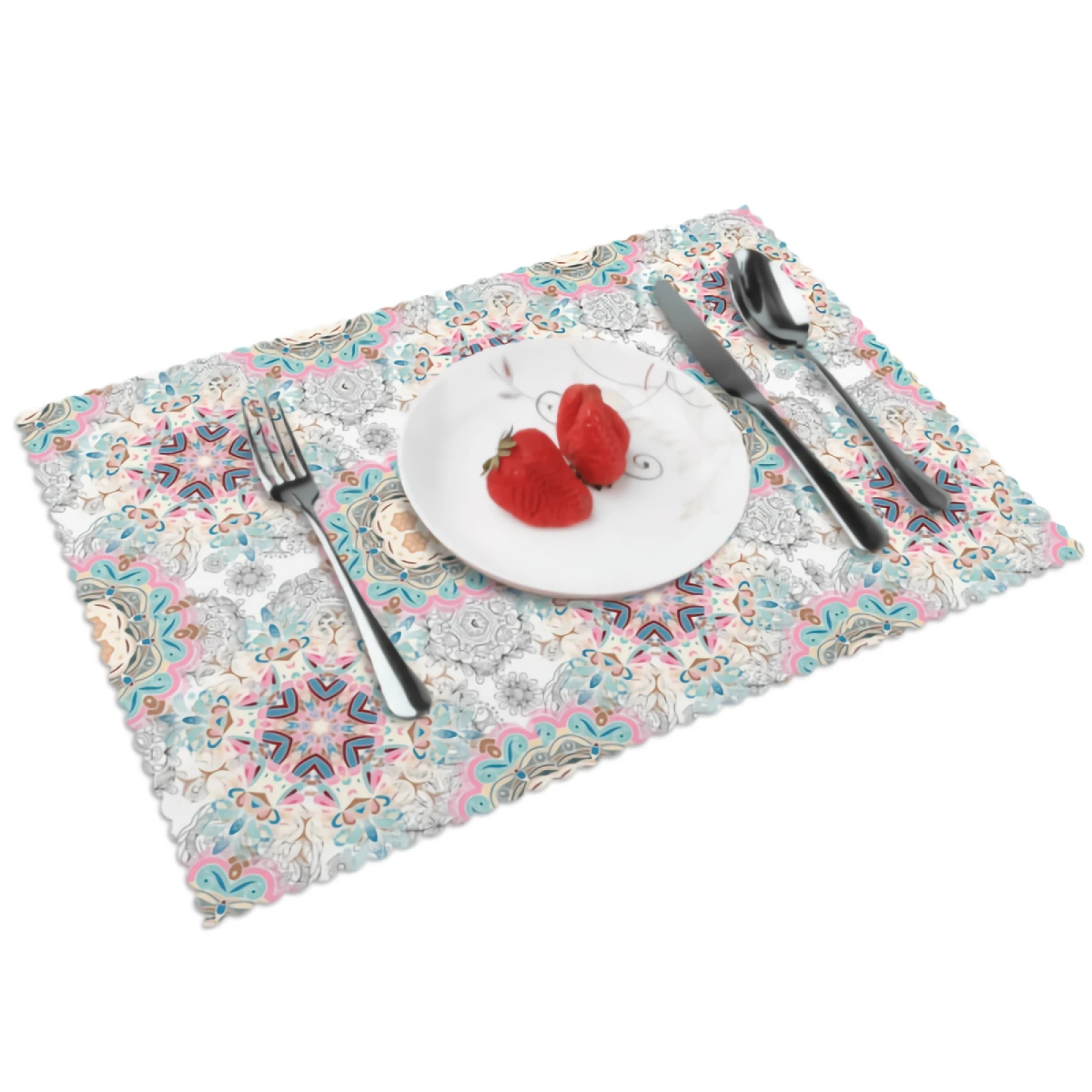 Mandala Placemats for Dining Table 12 x 18 inches Heat Resistant Table Placemats Set of 4 for Kitchen Dining Table 
Mandala Placemats for Dining Table 12 x 18 inches Heat Resistant Table Placemats Set of 4 for Kitchen Dining Table