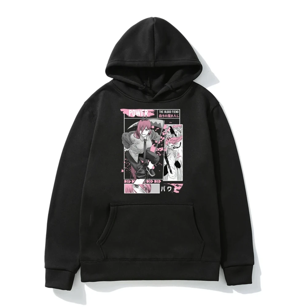 Japanese Anime Chainsaw Man Hoodies Men Women Makima Power Graphic Print Sweatshirt Pochita Unisex Tops Cartoon Hooded Pullover
Japanese Anime Chainsaw Man Hoodies Men Women Makima Power Graphic Print Sweatshirt Pochita Unisex Tops Cartoon Hooded Pullover