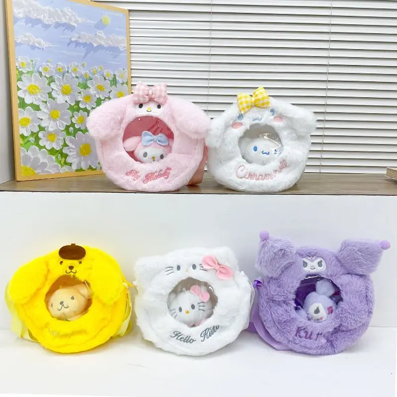 Мультяшная плюшевая сумка-мессенджер Hello Kitty Sanrio Kawaii Anime Kuromi My Melody, детская подвесная сумка для хранения игрушек, милый подарок для девочки
Мультяшная плюшевая сумка-мессенджер Hello Kitty Sanrio Kawaii Anime Kuromi My Melody, детская подвесная сумка для хранения игрушек, милый подарок для девочки