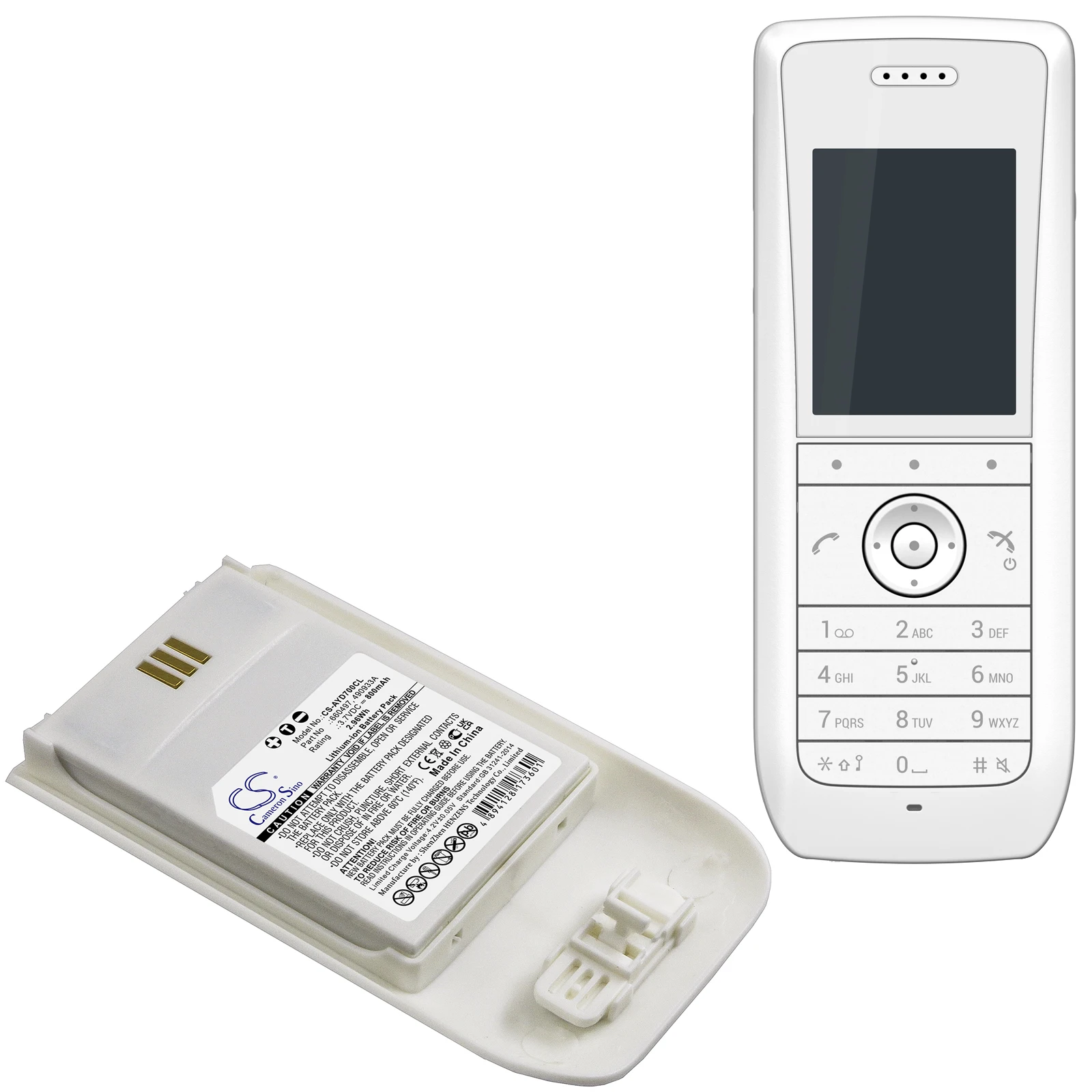 Аккумулятор Cameron Sino 800 мАч для беспроводного телефона для Ascom D63, i63, DH7, DECT 3735, для Mitel 5614
Аккумулятор Cameron Sino 800 мАч для беспроводного телефона для Ascom D63, i63, DH7, DECT 3735, для Mitel 5614
