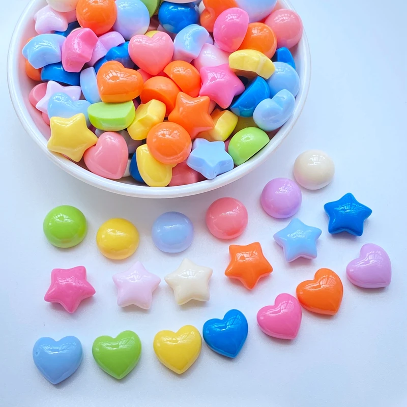 30Pcs Cute Mini Circle/Star/Heart Flat Back Resin Figurine Crafts Flatback Cabochon Ornament DIY Jewelry Decoration Accessorie
30Pcs Cute Mini Circle/Star/Heart Flat Back Resin Figurine Crafts Flatback Cabochon Ornament DIY Jewelry Decoration Accessorie