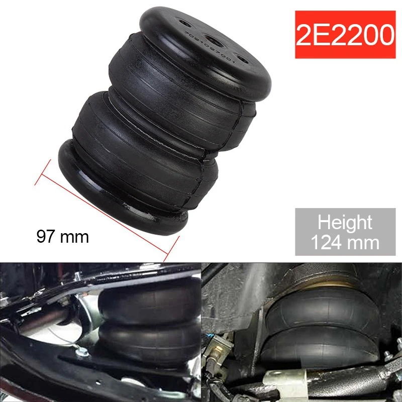 97MM 1/4 Inch Pneumatic Bag Shock Absorber Double Convoluted Air Bags Spring Suspension System Universal Pickup Trucks
97MM 1/4 Inch Pneumatic Bag Shock Absorber Double Convoluted Air Bags Spring Suspension System Universal Pickup Trucks