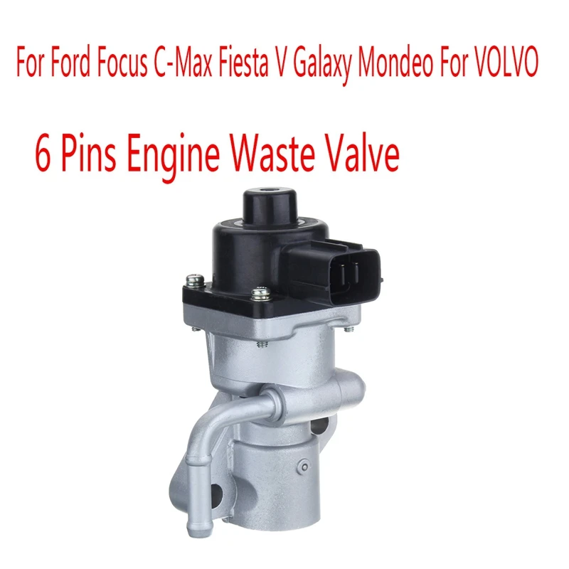 Car EGR Valve 6 Pins Engine Waste Valve 1590848 For Ford Focus C-Max Fiesta V Galaxy Mondeo For Volvo Exhaust Valve
Car EGR Valve 6 Pins Engine Waste Valve 1590848 For Ford Focus C-Max Fiesta V Galaxy Mondeo For Volvo Exhaust Valve