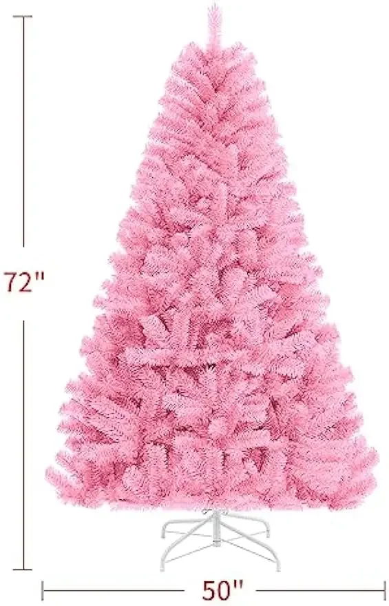 Artificial Holiday Christmas Tree 6ft, Unlit Premium Hinged Spruce Holiday Xmas Tree, 800 Branch Tips & Metal Foldable Stand for
Artificial Holiday Christmas Tree 6ft, Unlit Premium Hinged Spruce Holiday Xmas Tree, 800 Branch Tips & Metal Foldable Stand for