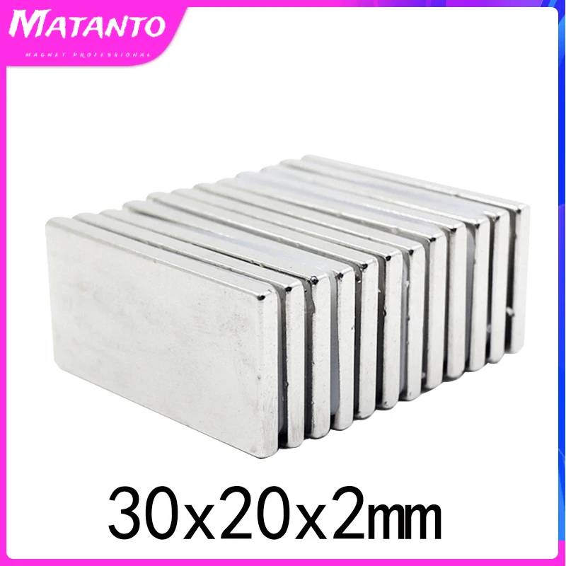 20/30/50PCS 30x20x2 mm NdFeB Super Strong Neodymium Magnet Block Permanent Magnet Powerful Magnets N35 Magnetic 30*20*2mm
20/30/50PCS 30x20x2 mm NdFeB Super Strong Neodymium Magnet Block Permanent Magnet Powerful Magnets N35 Magnetic 30*20*2mm