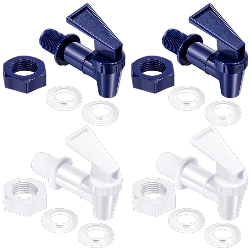 4 Pack Replacement Cooler Faucet Water Bottle Jug, Dispenser Tap Spigot Spout Water Beverage Lever Pour Dispenser Valve
4 Pack Replacement Cooler Faucet Water Bottle Jug, Dispenser Tap Spigot Spout Water Beverage Lever Pour Dispenser Valve