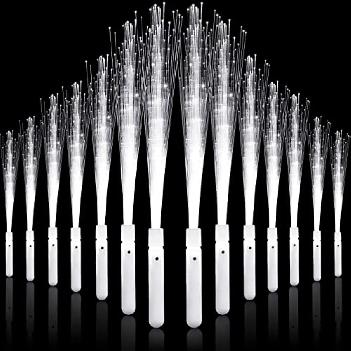 12-24 Pieces Glow Fiber Optic Wand LED Light Up Fiber Optic Stick 3 Modes White Glow Stick for Wedding Birthday Party
12-24 Pieces Glow Fiber Optic Wand LED Light Up Fiber Optic Stick 3 Modes White Glow Stick for Wedding Birthday Party