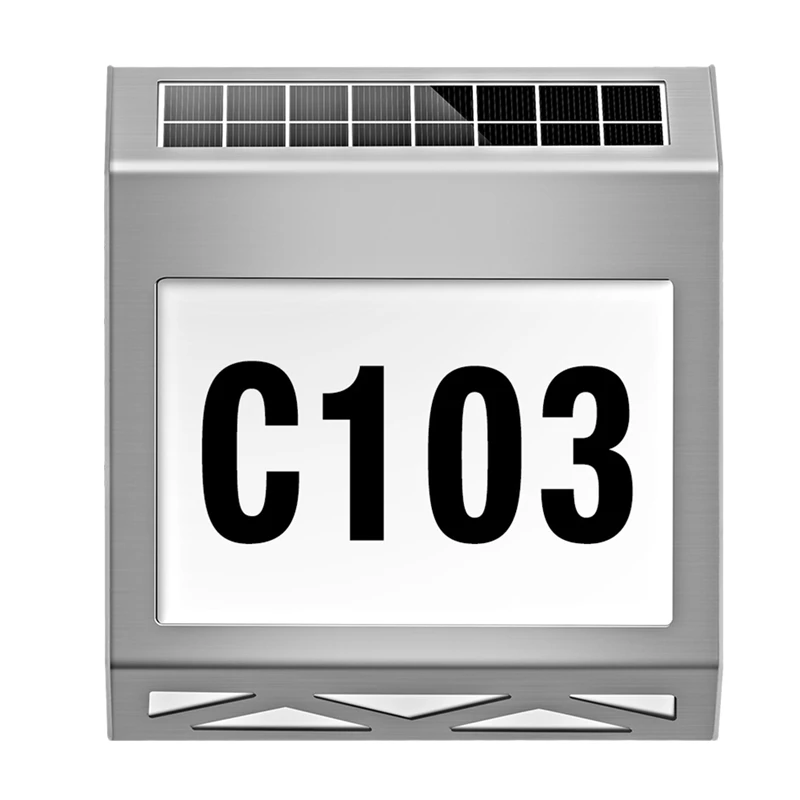 House Numbers Solar Powered Address Sign LED Illuminated Outdoor Metal Plaque Lighted Up For Home Yard Street Wall Lamp
House Numbers Solar Powered Address Sign LED Illuminated Outdoor Metal Plaque Lighted Up For Home Yard Street Wall Lamp