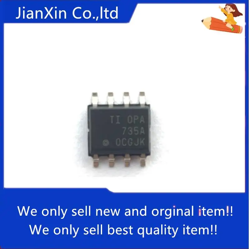 10 шт., 100% оригинальный новый операционный усилитель OPA735AIDR OPA735A SOP8 Zero-Drift
10 шт., 100% оригинальный новый операционный усилитель OPA735AIDR OPA735A SOP8 Zero-Drift