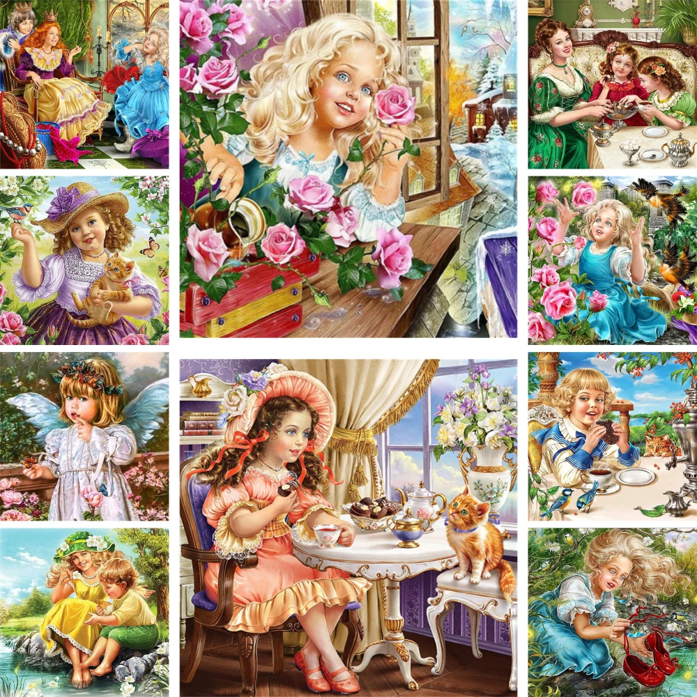 Portrait Little Girl Painting By Numbers Complete Kit Acrylic Paints 50*70 Canvas Painting Home Decoration For Children Wall Art
Portrait Little Girl Painting By Numbers Complete Kit Acrylic Paints 50*70 Canvas Painting Home Decoration For Children Wall Art