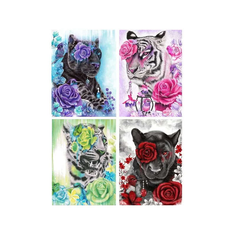 5D Diamond Painting Tiger Black Panther Flower Diamond Embroidery New Cross Stitch Rhinestone Picture Full Square Wall Art
5D Diamond Painting Tiger Black Panther Flower Diamond Embroidery New Cross Stitch Rhinestone Picture Full Square Wall Art