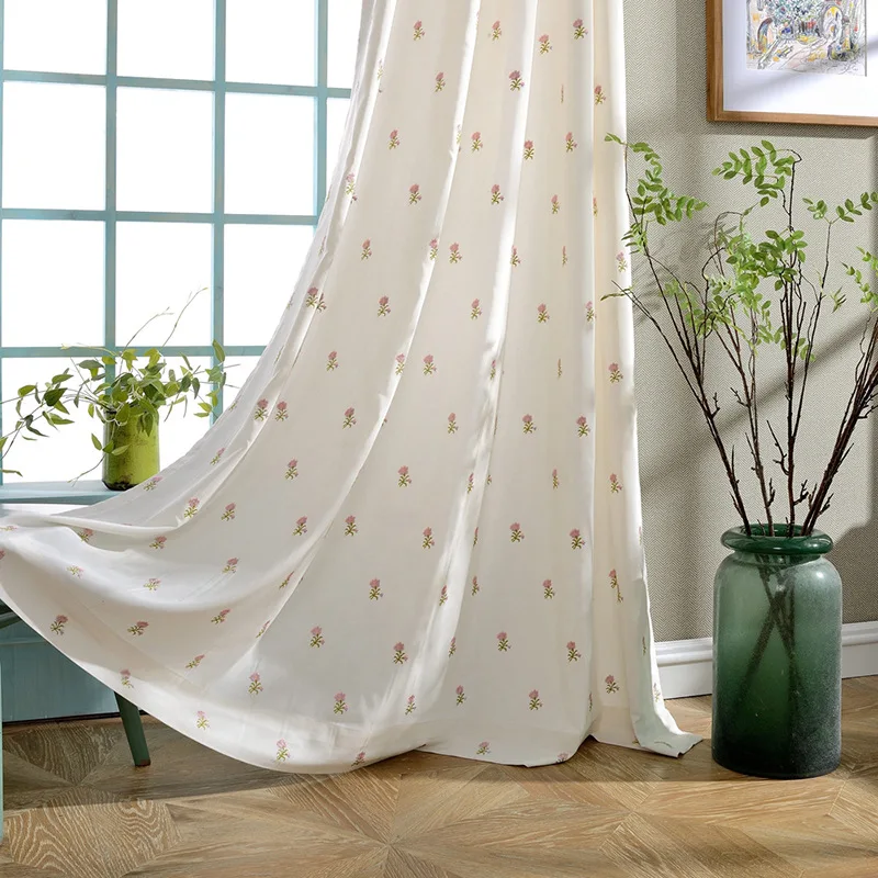 Cotton and Linen Curtains for Living Dining Bedroom Home Door Decoration Modern Fabric Embroidered Curtain Floral Gauze Curtain
Cotton and Linen Curtains for Living Dining Bedroom Home Door Decoration Modern Fabric Embroidered Curtain Floral Gauze Curtain