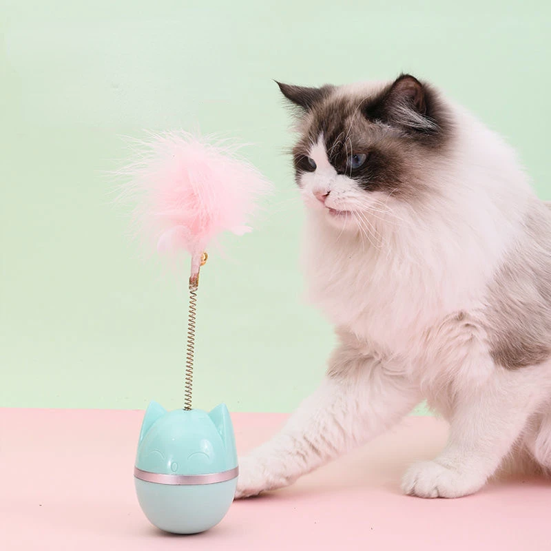 Interactive Tumbler Cat Toy Slow Food Entertainment Toys Feather Toys Attract The Attention Of The Kitten Ball Toy pet supplies
Interactive Tumbler Cat Toy Slow Food Entertainment Toys Feather Toys Attract The Attention Of The Kitten Ball Toy pet supplies