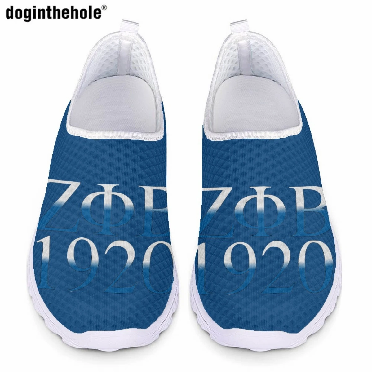 

Летняя повседневная обувь Doginthehole Zeta Phi Beta Sorority для женщин, модные новые кроссовки на плоской подошве, дышащая сетчатая обувь для кормления