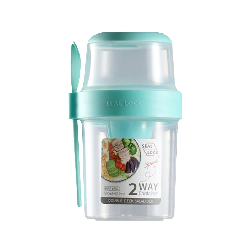 Breakfast Oatmeal Cereal Nut Yogurt Salad Cup Seal Container Set with Fork Sauce Cup Lid Bento Tuppers Food Taper Bowl Lunch Box 
Breakfast Oatmeal Cereal Nut Yogurt Salad Cup Seal Container Set with Fork Sauce Cup Lid Bento Tuppers Food Taper Bowl Lunch Box