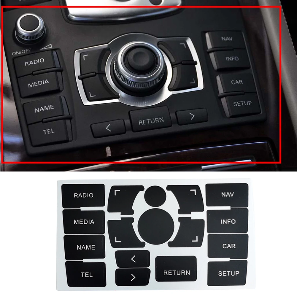 For A8 07-10 Car Radio Navigation Control Button Repair Decals Sticker Auto Radio Dash Panel Button Repair Sticker Trim Decal
For A8 07-10 Car Radio Navigation Control Button Repair Decals Sticker Auto Radio Dash Panel Button Repair Sticker Trim Decal