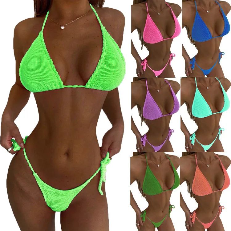 Sexy Micro Bikini Set Push Up Thong Triange Swimsuit Brazlian Bathing Suit Women 2 Piece Sets Solid Swimwear Beachwear Biquini 
Sexy Micro Bikini Set Push Up Thong Triange Swimsuit Brazlian Bathing Suit Women 2 Piece Sets Solid Swimwear Beachwear Biquini