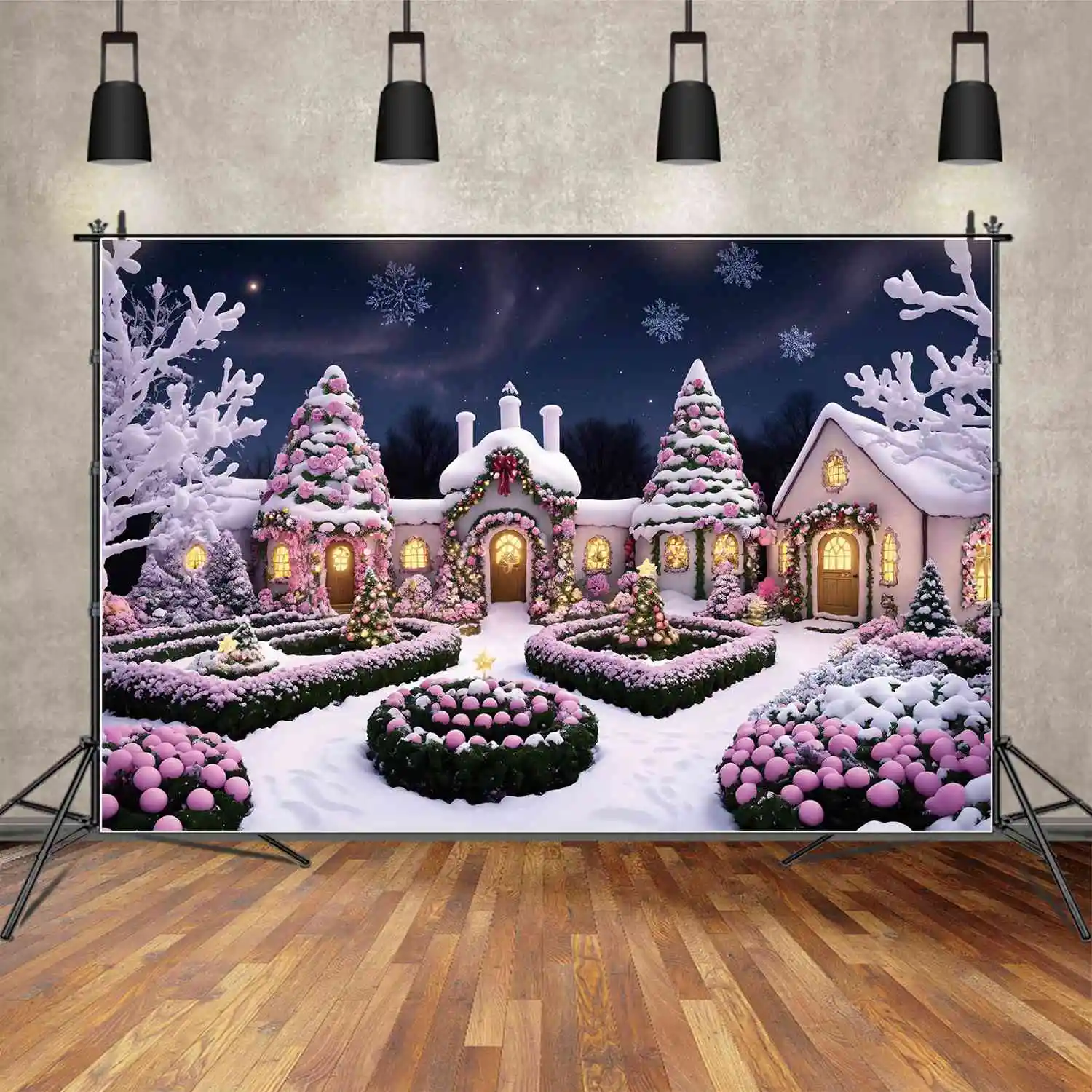 MOON.QG Photography Backdrop Pink Flower Garland Christmas Home Room Photo Booth Background Custom Snow Floor Photoshoot Props
MOON.QG Photography Backdrop Pink Flower Garland Christmas Home Room Photo Booth Background Custom Snow Floor Photoshoot Props