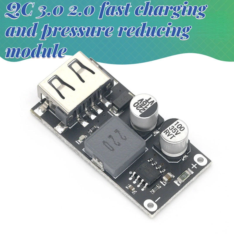 USB qc3.0 qc2.0 DC charging step-down module step-down converter 24V to fast charging circuit board
USB qc3.0 qc2.0 DC charging step-down module step-down converter 24V to fast charging circuit board
