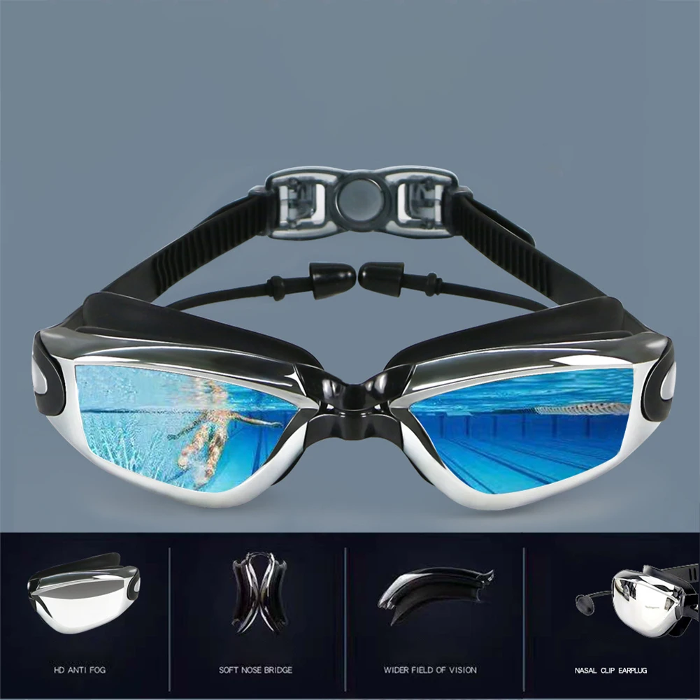 Adult Swim Glasses HD Clear Vision Anti-Fog 100% UV Protection Swimming Glasses Water Sports Equipments Swimming Accessories
Adult Swim Glasses HD Clear Vision Anti-Fog 100% UV Protection Swimming Glasses Water Sports Equipments Swimming Accessories