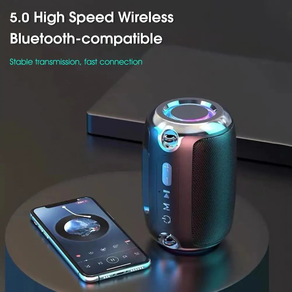 Bluetooth-Колонка совместимая с многофункциональным Hi-Fi стерео светодиодным RGB-освещением, мини-портативная уличная Беспроводная сабвуферная К...
Bluetooth-Колонка совместимая с многофункциональным Hi-Fi стерео светодиодным RGB-освещением, мини-портативная уличная Беспроводная сабвуферная К...
