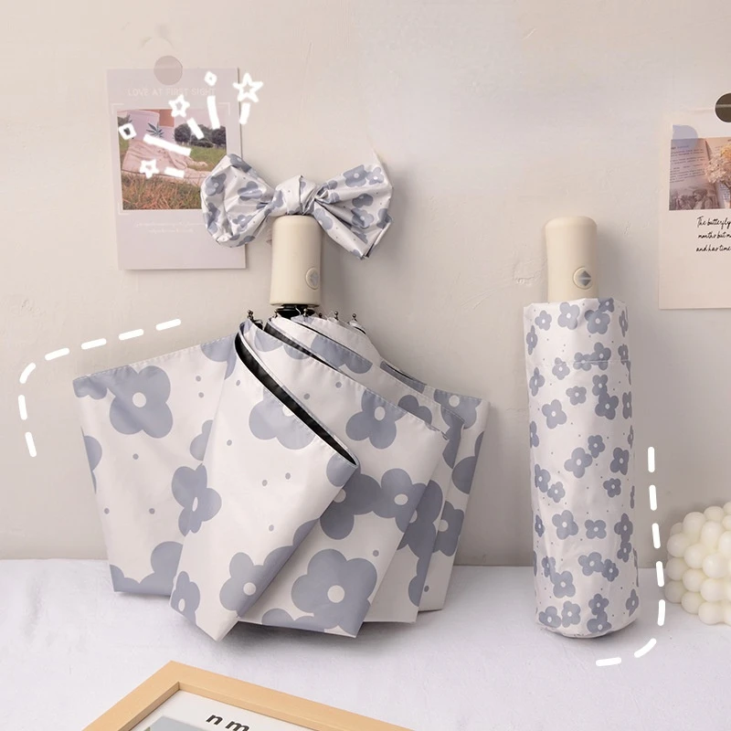 Lovely soft wax automatic female sun protection uv folding sun umbrella rain and rain
Lovely soft wax automatic female sun protection uv folding sun umbrella rain and rain