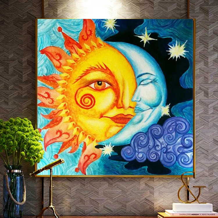 5D Diamond Painting Sun and Moon Diamond Mosaic Painting Kits Sun God Full Drill Rhinestone Embroidery DIY Home Decor
5D Diamond Painting Sun and Moon Diamond Mosaic Painting Kits Sun God Full Drill Rhinestone Embroidery DIY Home Decor