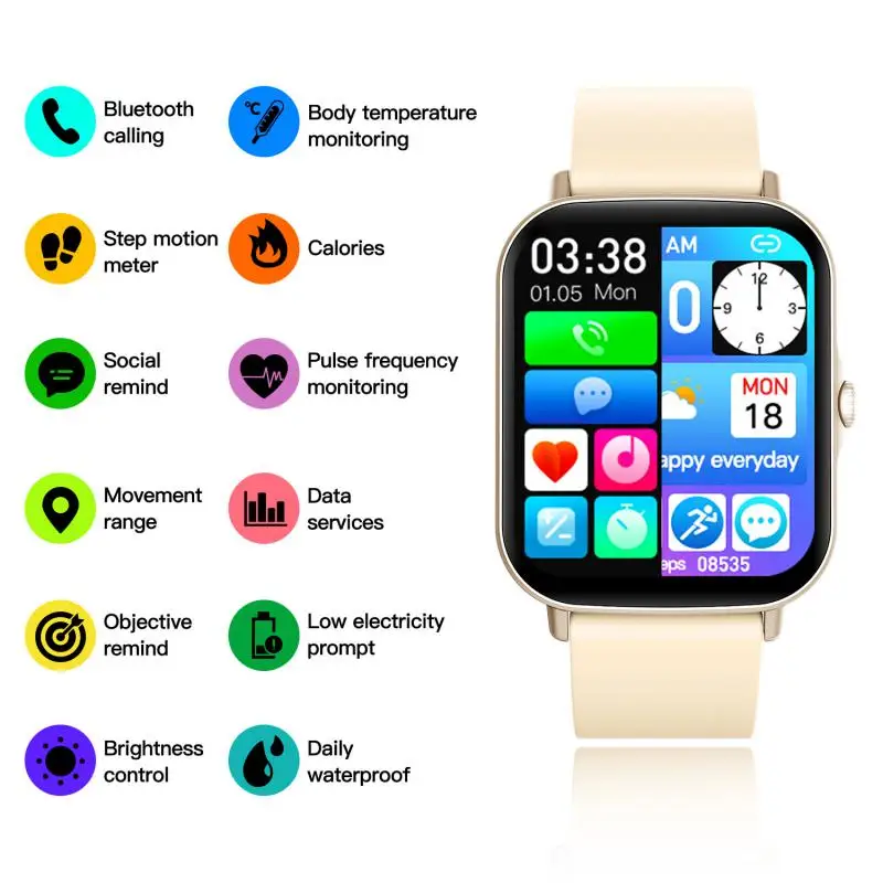 Smart Watch Men Women Blood Pressure Monitor Waterproof Tracker Bracelet Heart Rate Smartwatch For Android IOS Sport Smart Band
Smart Watch Men Women Blood Pressure Monitor Waterproof Tracker Bracelet Heart Rate Smartwatch For Android IOS Sport Smart Band