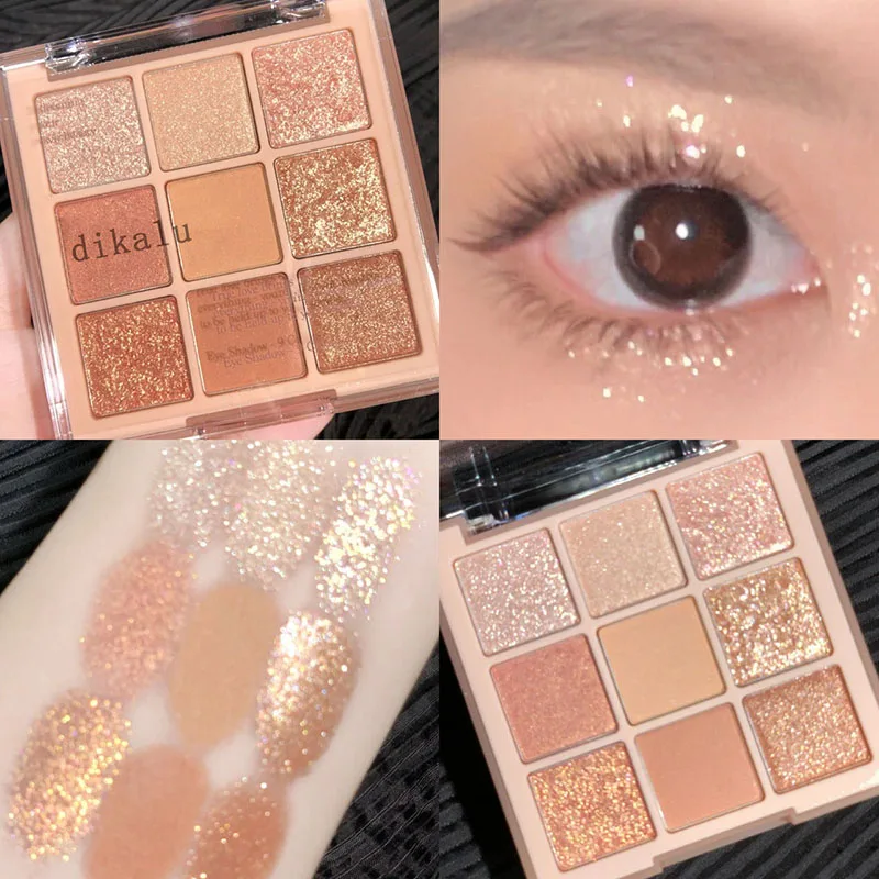 9 Colors Eyeshadow Palette Transparent Acrylic Disc Bead Matte Eye Shadow Waterproof Long-lasting Shimmer Nude Color Eye Makeup
9 Colors Eyeshadow Palette Transparent Acrylic Disc Bead Matte Eye Shadow Waterproof Long-lasting Shimmer Nude Color Eye Makeup