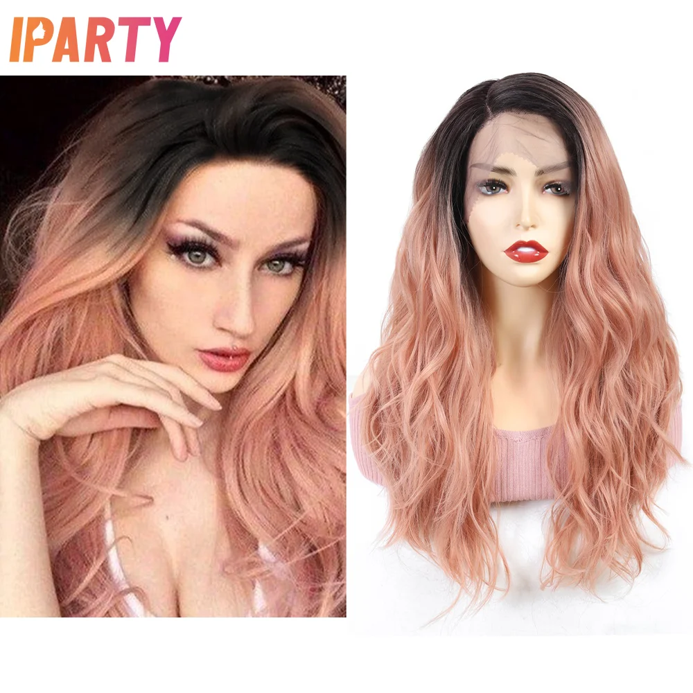 Ombre Pink Blonde Synthetic Lace Wig Side Part 18 Inch Long Wavy Heat Resistant Fibers Wig For Women Multi Color Optional Daily 
Ombre Pink Blonde Synthetic Lace Wig Side Part 18 Inch Long Wavy Heat Resistant Fibers Wig For Women Multi Color Optional Daily