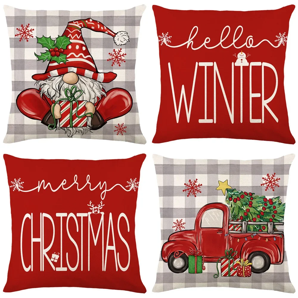2023 Christmas Decorative Pillow Cover 45x45cm Linen Throw Pillow Case Christmas Theme Print Cushion Cover for Sofa
2023 Christmas Decorative Pillow Cover 45x45cm Linen Throw Pillow Case Christmas Theme Print Cushion Cover for Sofa