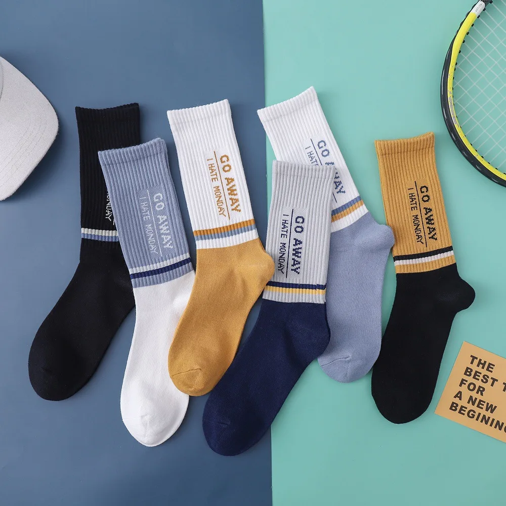 5 pairs of socks Men's middle tube new sports socks Football socks Basketball socks English letters Autumn winter men's socks
5 pairs of socks Men's middle tube new sports socks Football socks Basketball socks English letters Autumn winter men's socks