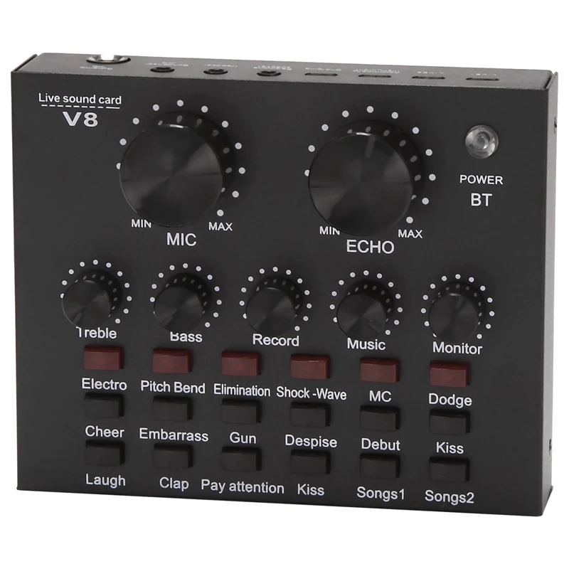 V8 звуковая карта, аудиокомплект, интерфейс, внешний Usb-микрофон в реальном времени, звуковая карта, функция Bluetooth для компьютера, планшетов
V8 звуковая карта, аудиокомплект, интерфейс, внешний Usb-микрофон в реальном времени, звуковая карта, функция Bluetooth для компьютера, планшетов