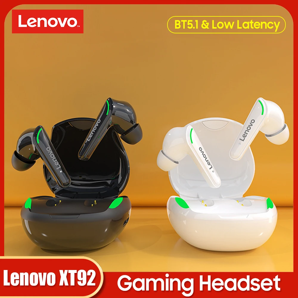 Оригинальные Игровые наушники Lenovo XT92 TWS с низкой задержкой, беспроводные Bluetooth наушники с шумоподавлением, стерео гарнитура с сенсорным упр...
Оригинальные Игровые наушники Lenovo XT92 TWS с низкой задержкой, беспроводные Bluetooth наушники с шумоподавлением, стерео гарнитура с сенсорным упр...