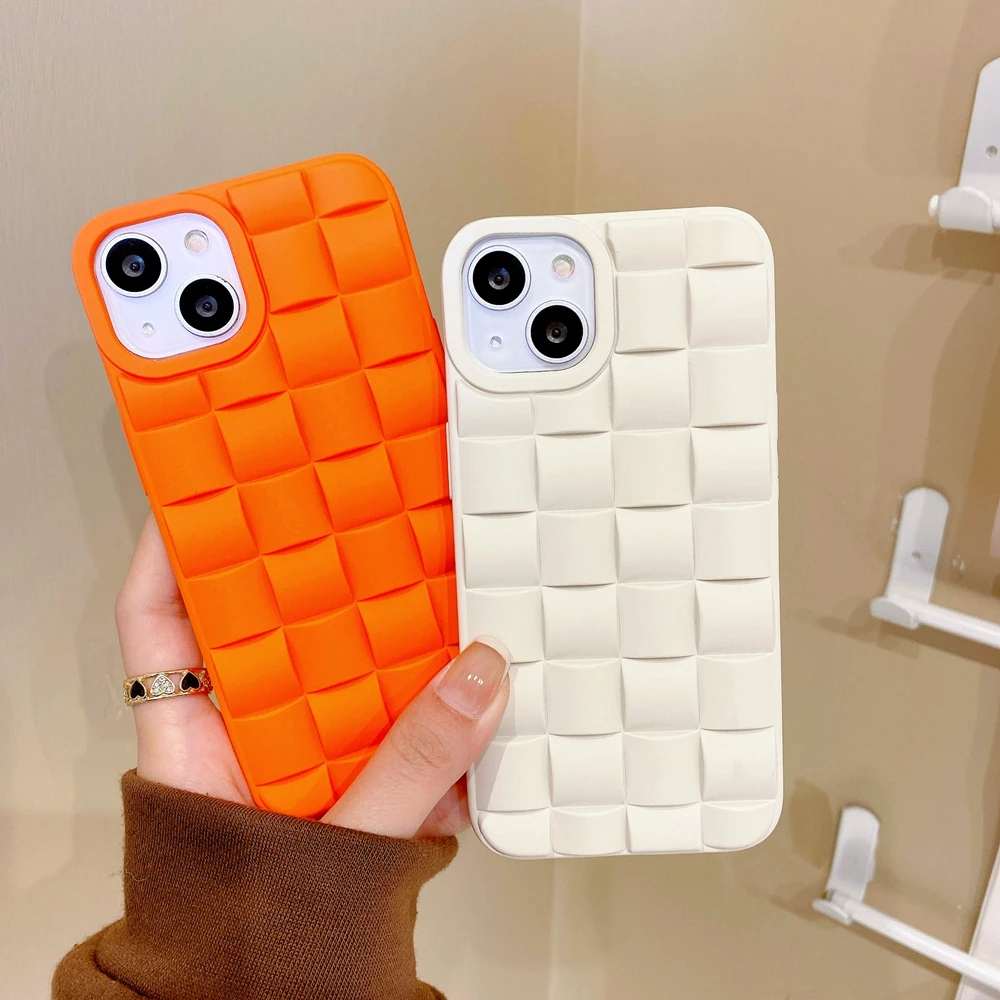 Fashion 3D Square Lattice Case For iPhone 13 12 Mini 11 Pro Max X Xr Xs 7 8 6 6s Plus SE 2 Checkered Pure Color Soft TPU Cover
Fashion 3D Square Lattice Case For iPhone 13 12 Mini 11 Pro Max X Xr Xs 7 8 6 6s Plus SE 2 Checkered Pure Color Soft TPU Cover